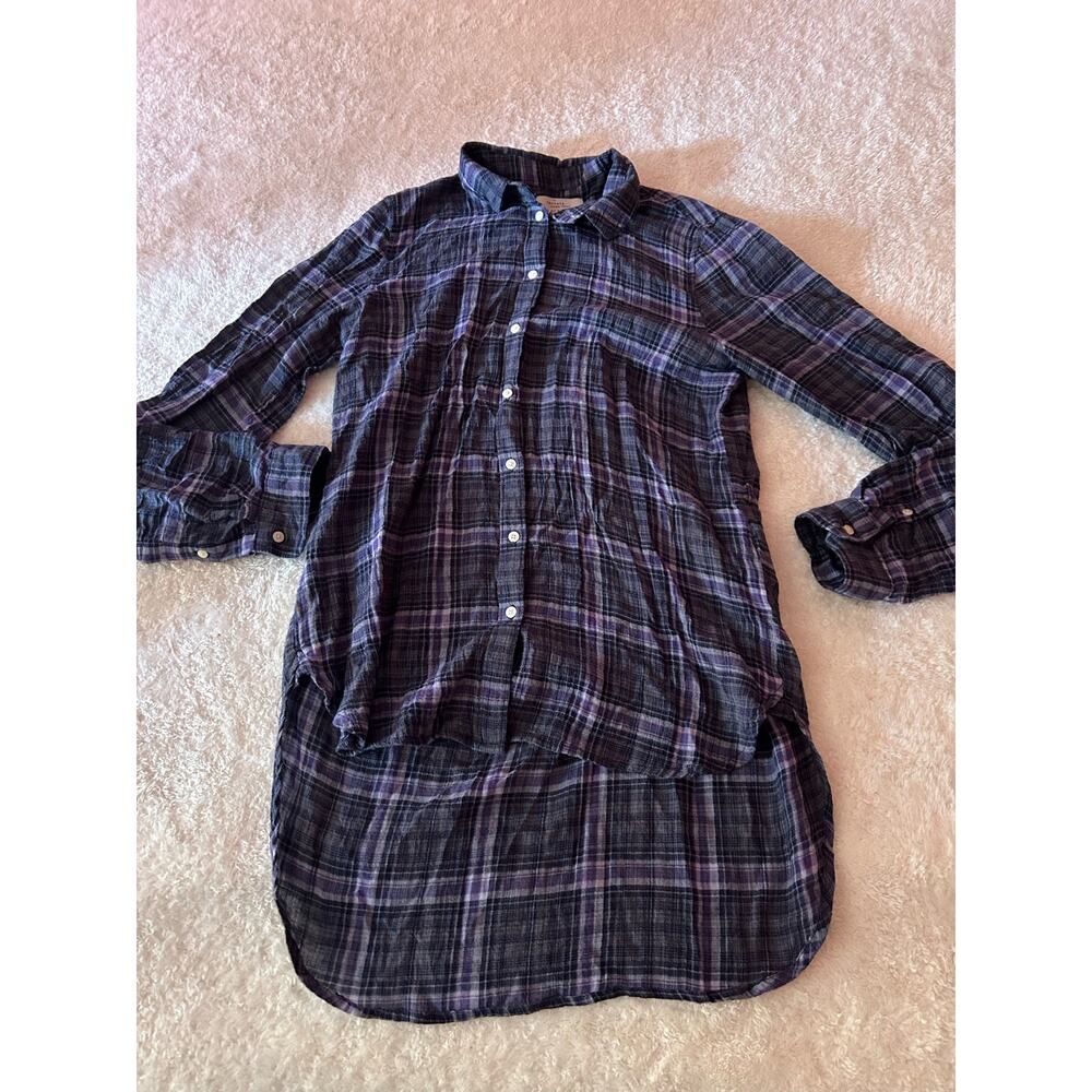 Trovata Birds Of‎ Paradis Long Back Flannel Size Small
